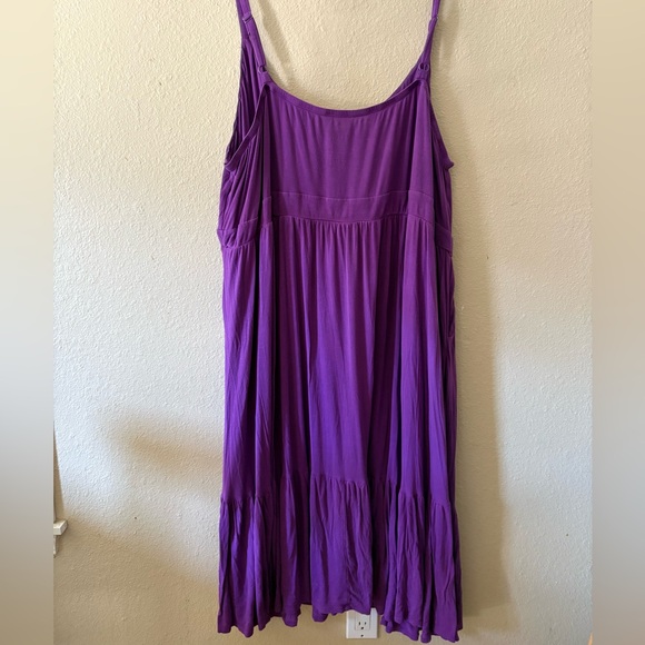 Torrid Purple Maxi Dress Size 6 Plus Size Pockets - Picture 3 of 13